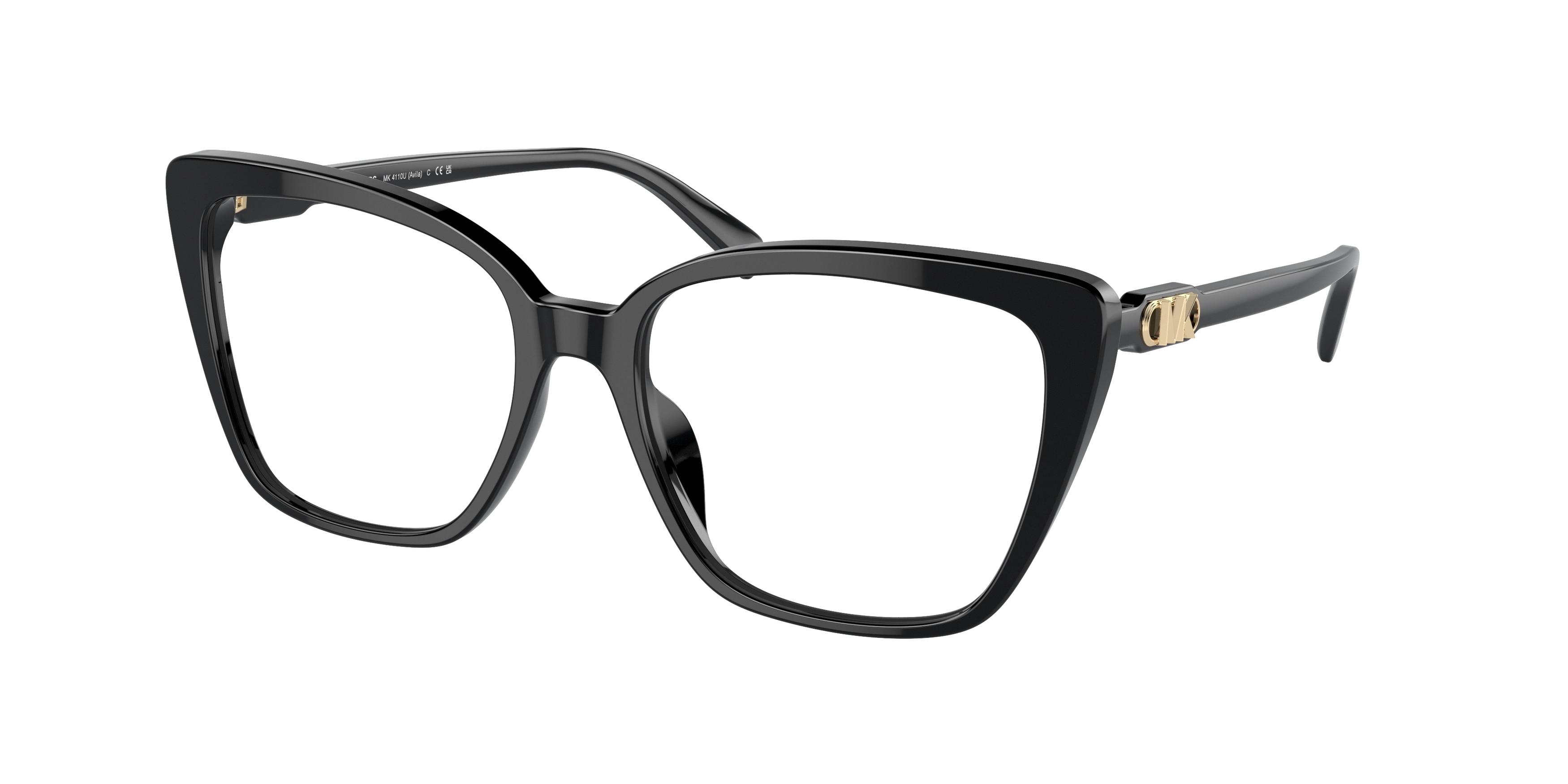 Michael Kors Woman MK4110U AVILA 3005 Vista frames Acetate Black Transparent Squared Normal-image